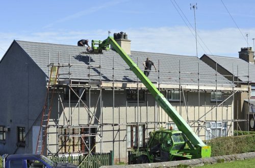 Scaffold Roof Repair